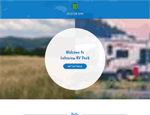 Tablet Screenshot of lakeviewrvpark.com